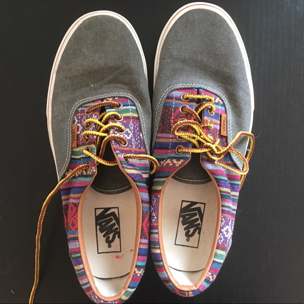 Barely worn Vans, Aztec pattern